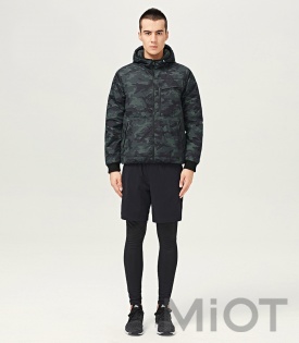 Двостороння куртка Xiaomi Uleemark double-sided wear men's down jacket Green-Black XL
